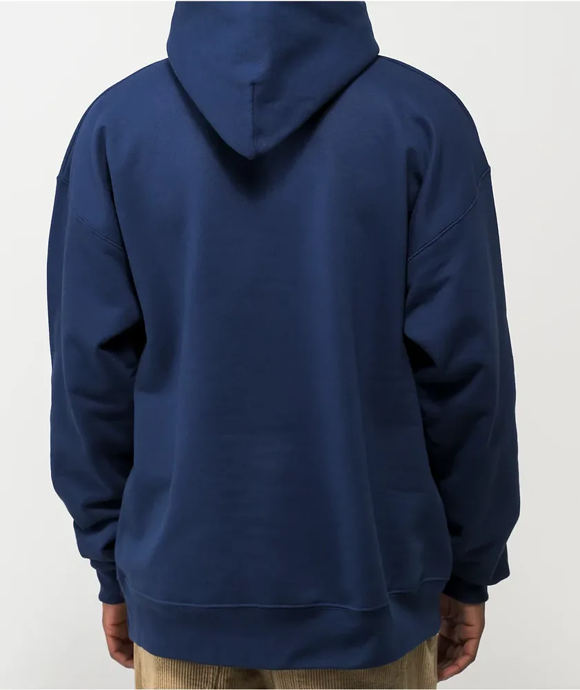 Thrasher Fire Logo Navy Hoodie Coquitlam Centre