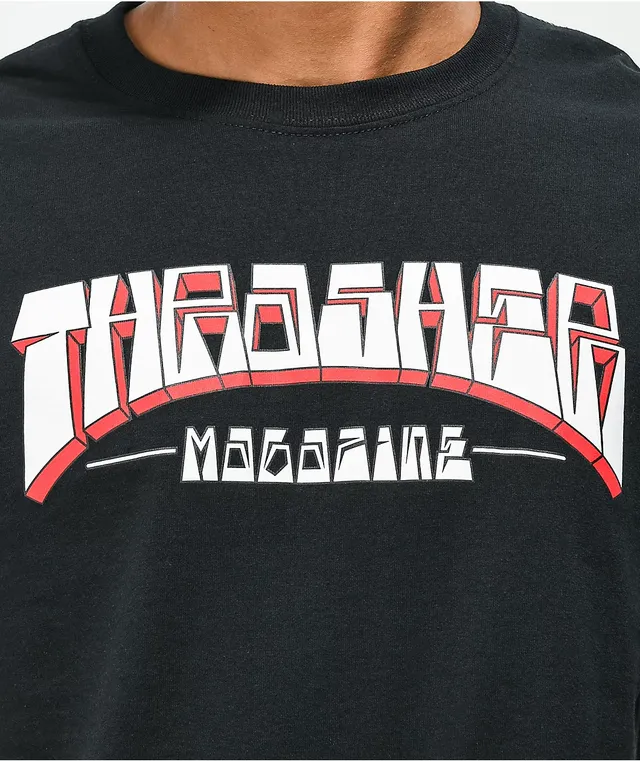 【THRASHER】 FIRME LOGO CREW [BLACK] THRASHER FIRME LOGO CREW/SWT XL-BLACK