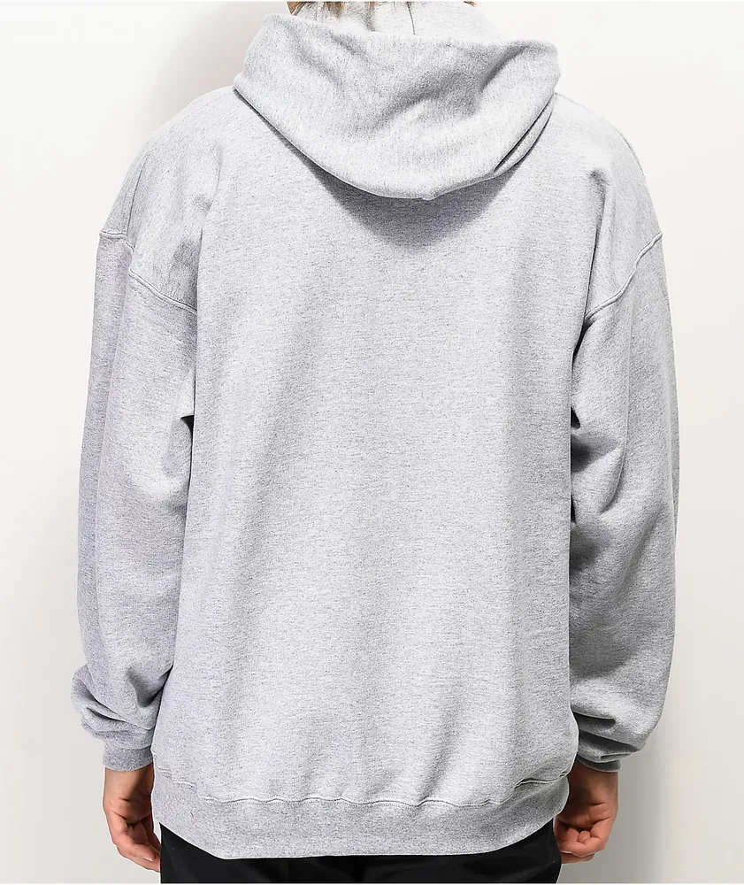 Thrasher flame hotsell logo grey hoodie