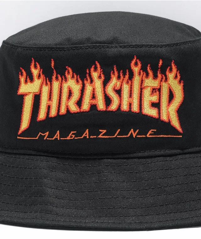 Thrasher Flames Black Bucket Hat CoolSprings Galleria