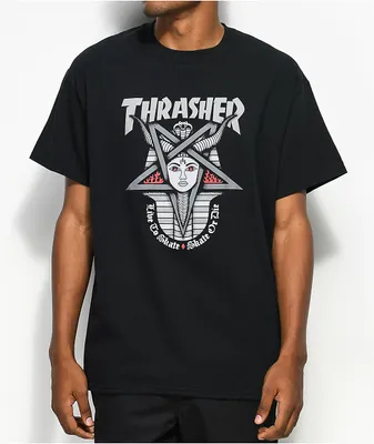 Thrasher Krak Skulls Black T-Shirt | Mission Valley