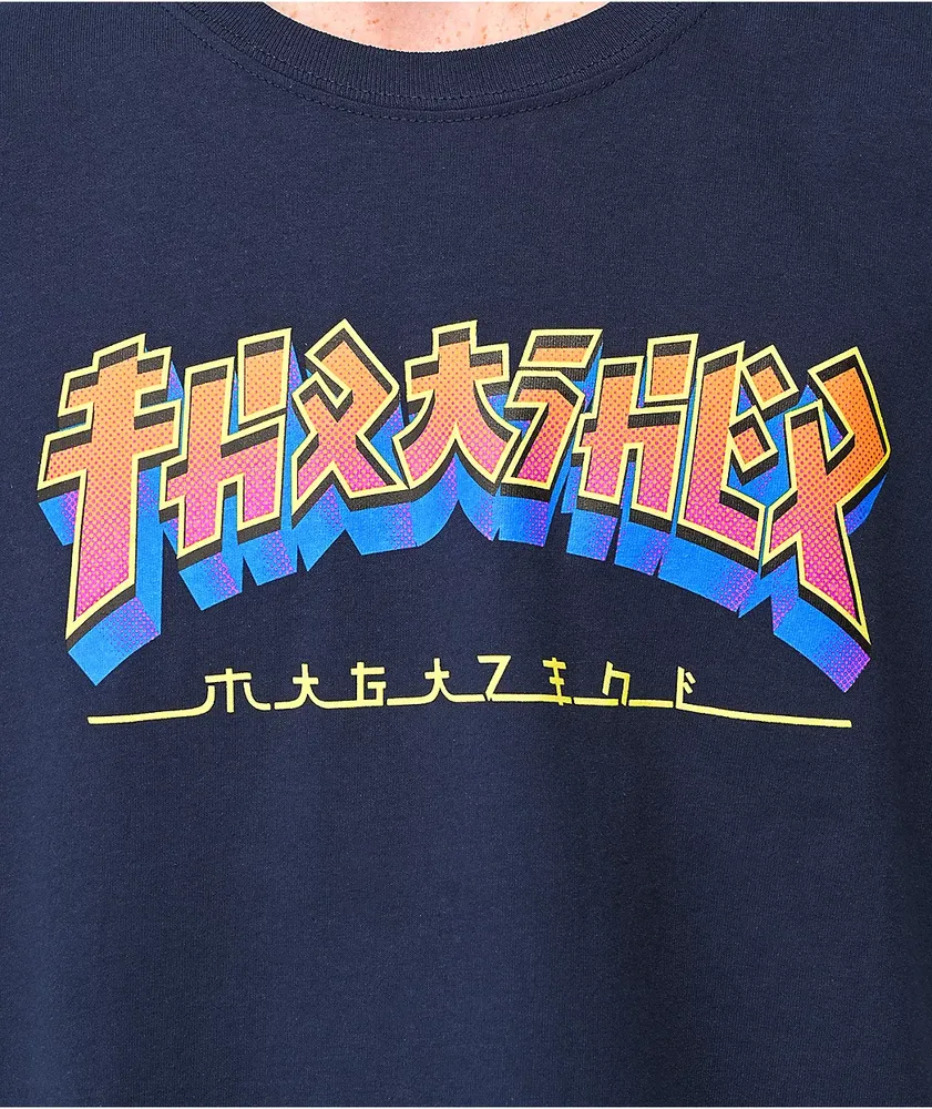 Thrasher Godzilla Burst Navy T Shirt Mall of America