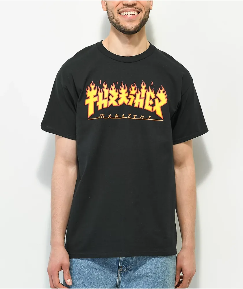 Thrasher store flame tee