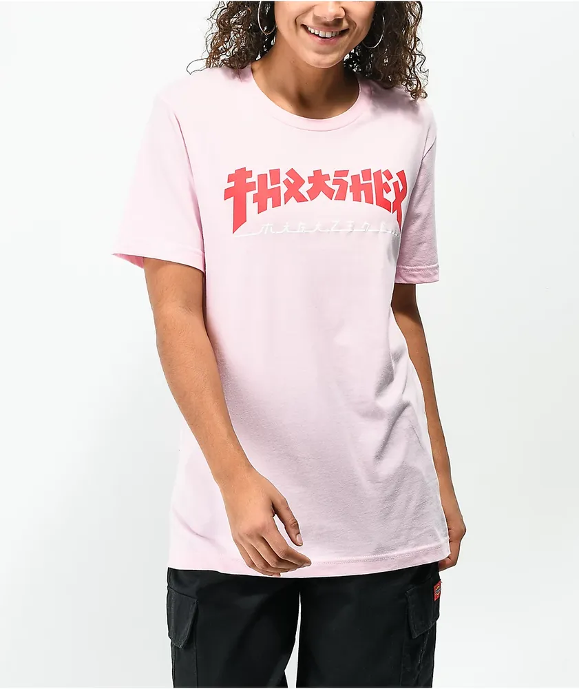 Thrasher t hot sale shirt pink
