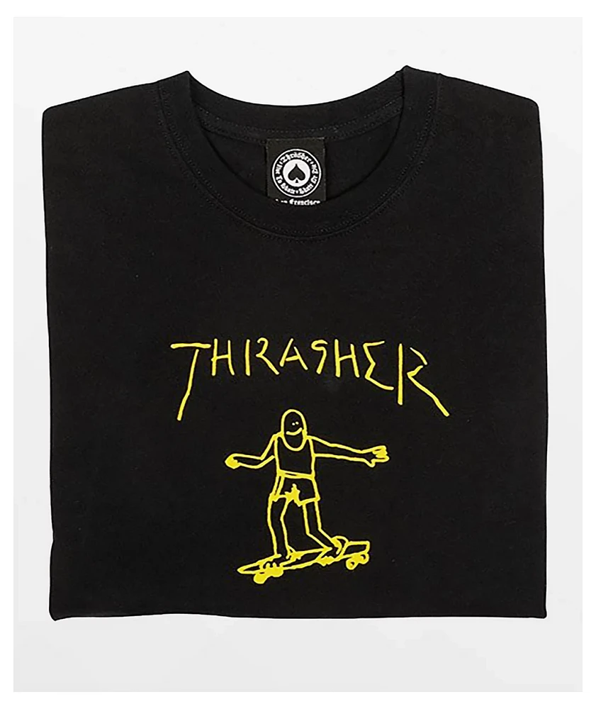 80s THRASHER GONZ Tシャツ　FADE BLACK サイズL Thrasher Gonz Thumbs Up LS Tee Black - Orchard Skateshop
