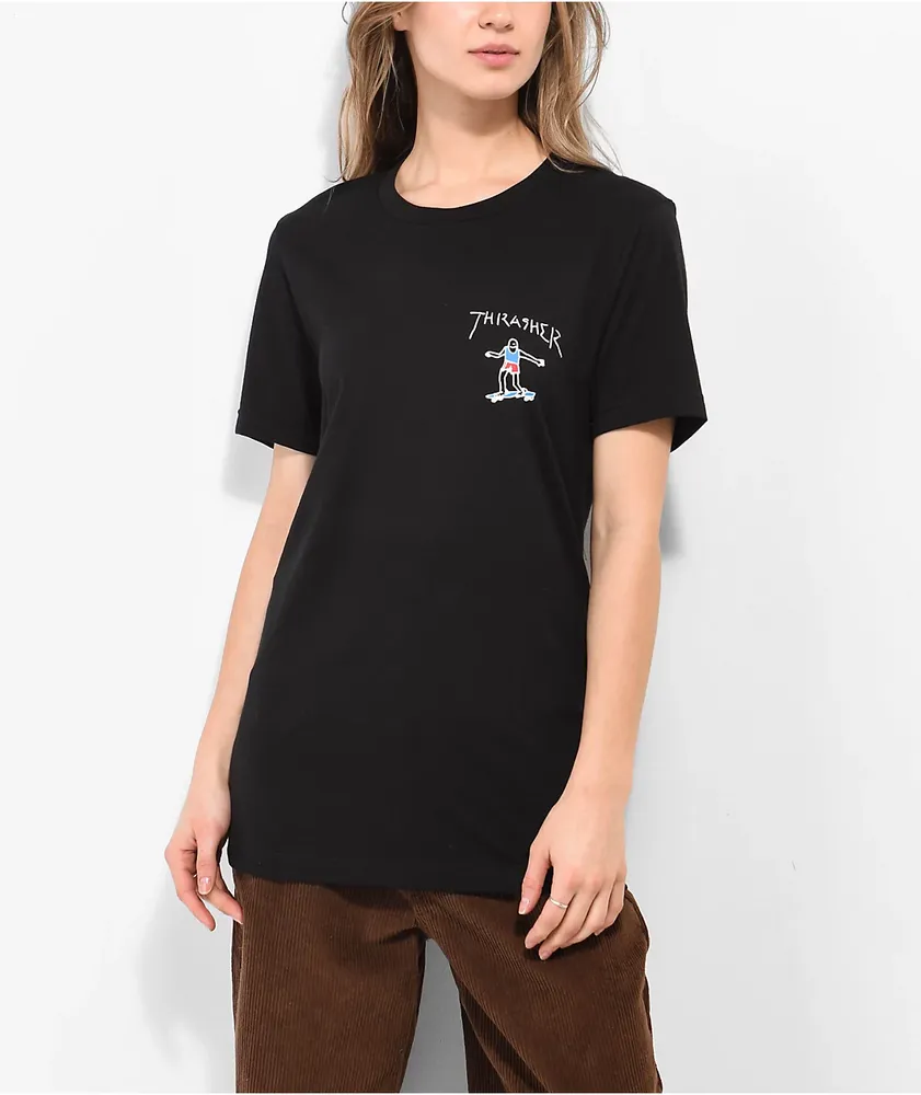 Thrasher top black top