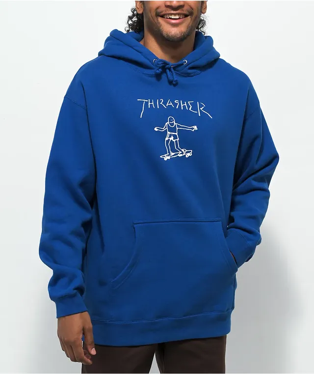 Thrasher blue sweatshirt sale