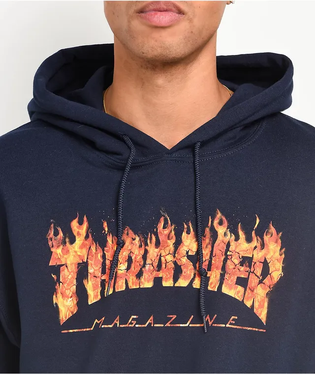 Thrasher candle cheap hoodie