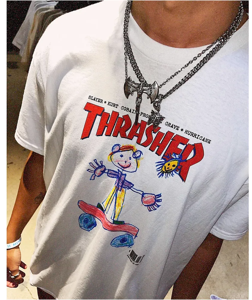 Thrasher Kid Cover White T Shirt Mall of America