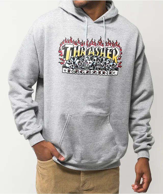 Hoodie best sale thrasher gris