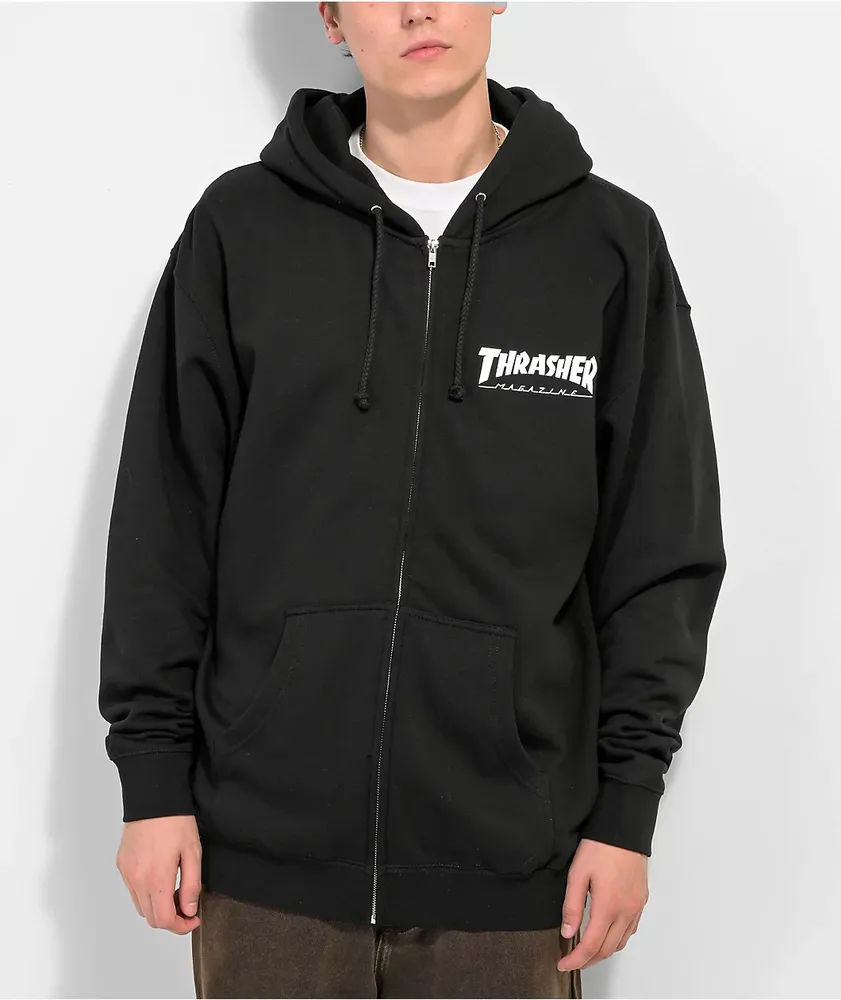 Thrasher hoodie logo on hood online