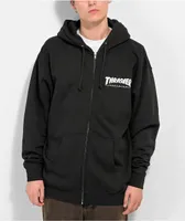 Thrasher Logo Black Zip Hoodie at Hamilton Place in