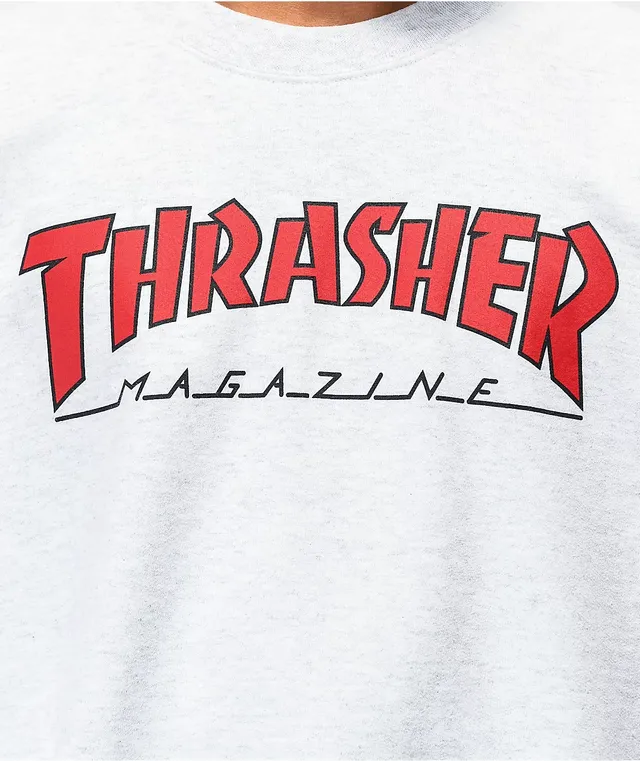 Thrasher grey crewneck cheap
