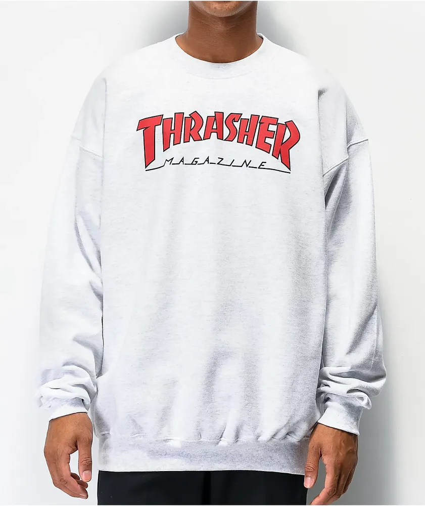 Grey online thrasher crewneck