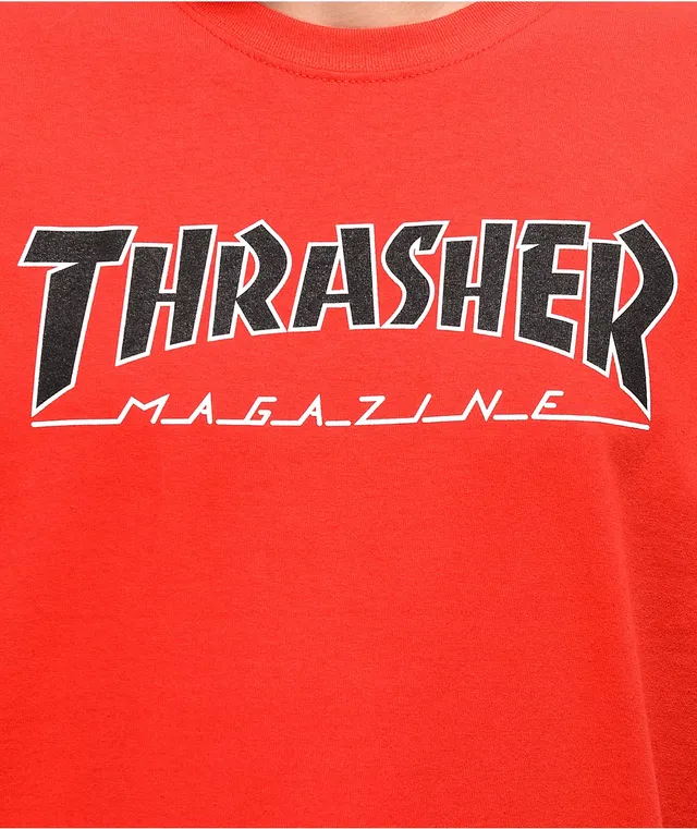 Thrasher t shirt store red