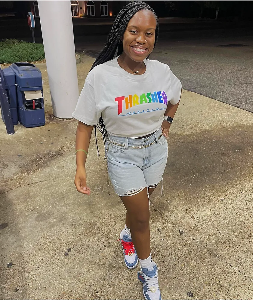 Thrasher Rainbow White T Shirt Mall of America