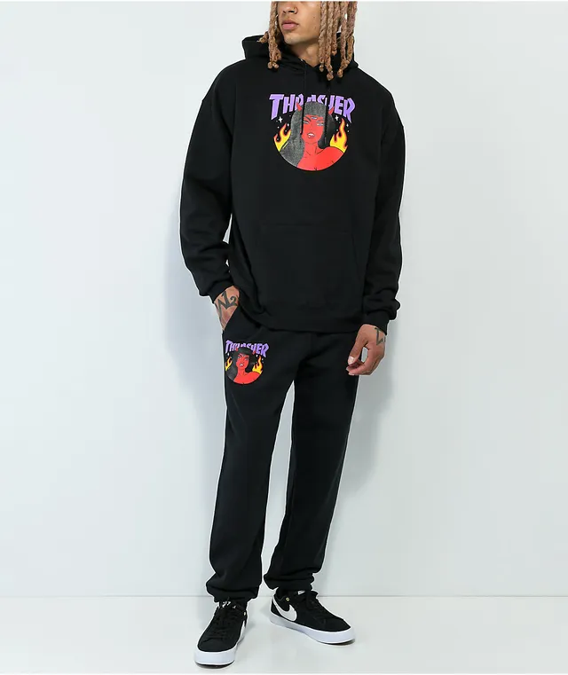 Thrasher flame sweatpants outlet