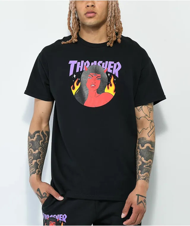 Thrasher Roja Black T-Shirt | Arden Fair