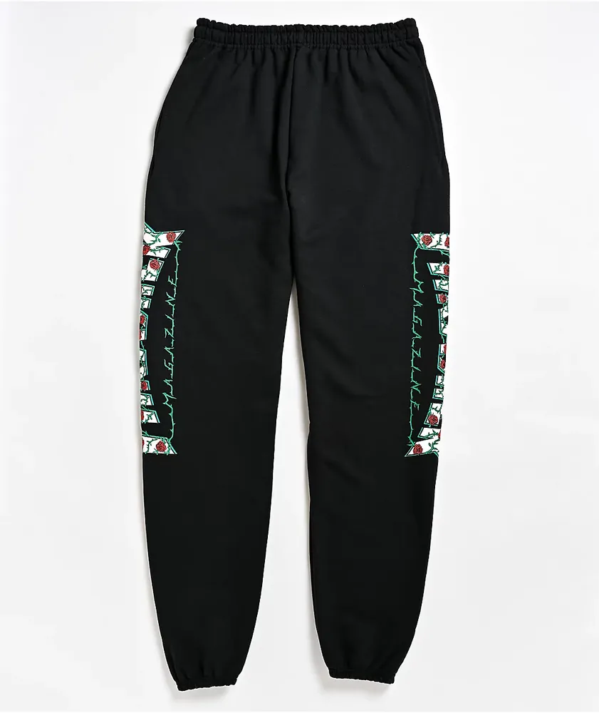Thrasher Roses Black Sweatpants Pueblo Mall