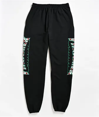 Thrasher sweatpants black hot sale