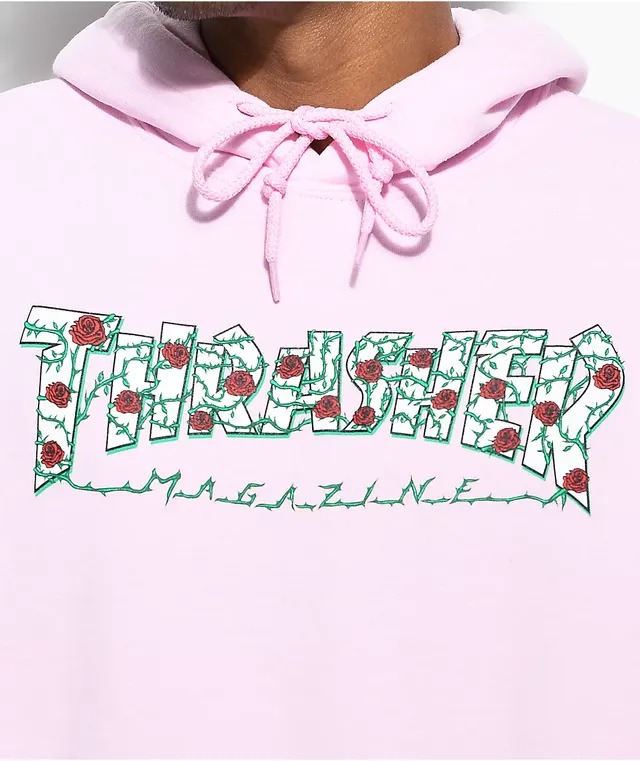 Thrasher Roses Pink Hoodie Hamilton Place