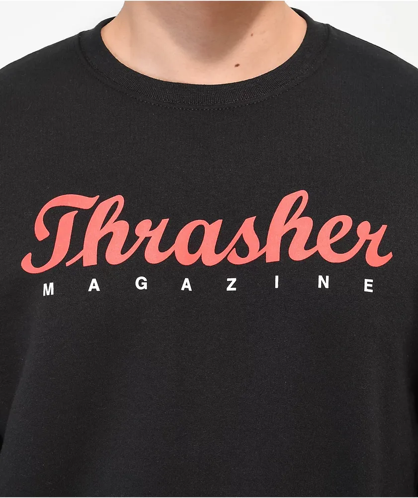 Thrasher Script Black Crewneck Sweatshirt Coquitlam Centre
