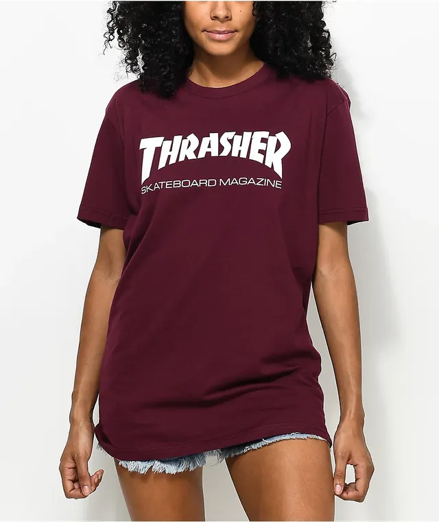 Thrasher Skate Mag Olive Boyfriend Fit T Shirt Hamilton Place
