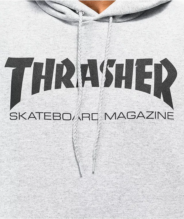Dark grey thrasher hoodie outlet