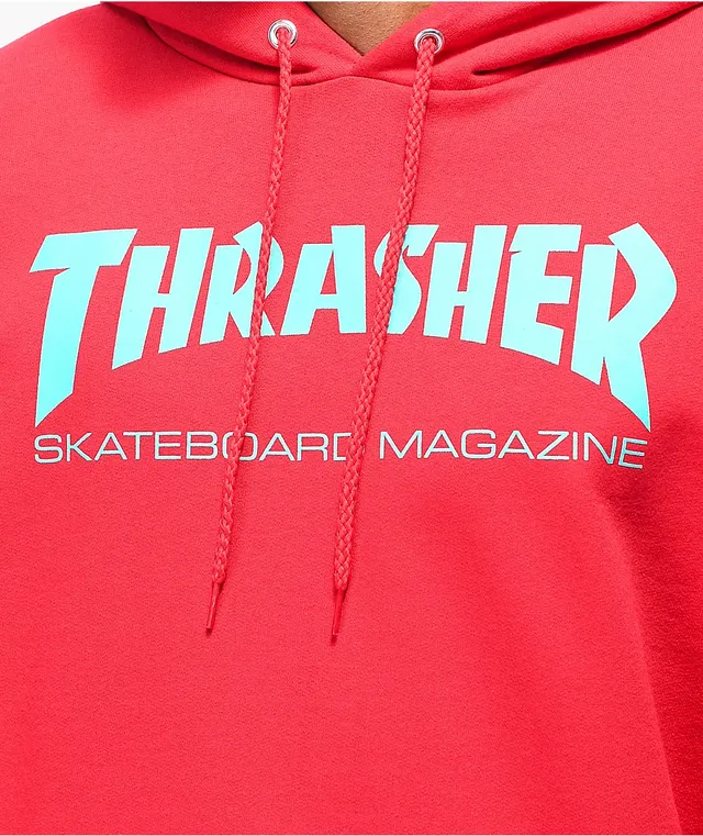 Thrasher skate mag top radical red pullover hoodie