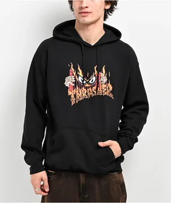 【THRASHER】 VICE LOGO HOOD [BLACK] Thrasher Vice Logo Black Hoodie | Arden Fair