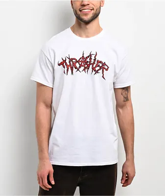 Thrasher Devil Music White T Shirt The Pen Centre