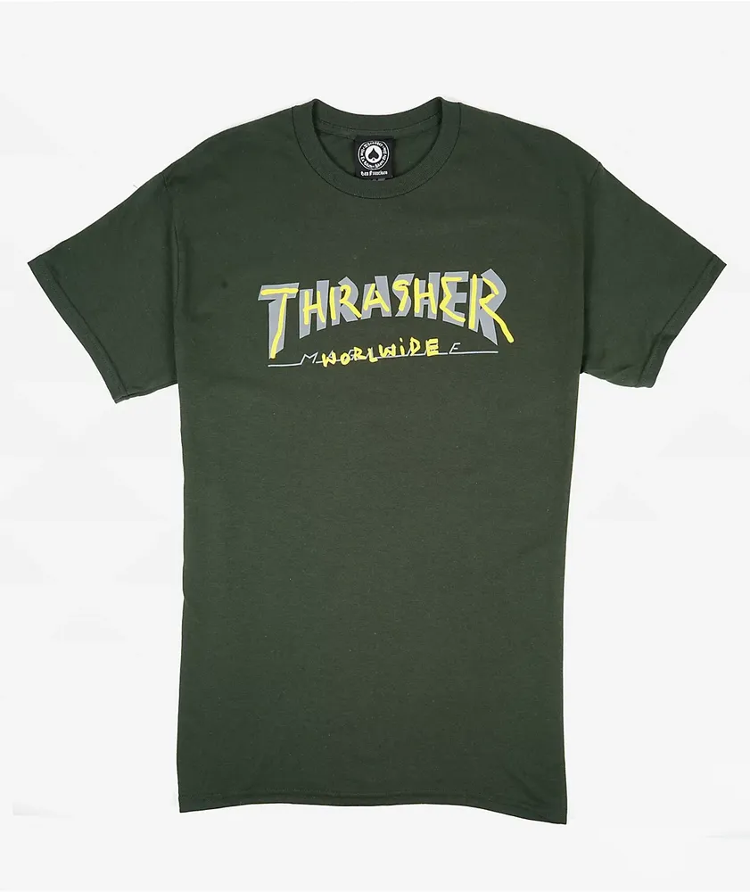 Thrasher new arrivals green hoodie