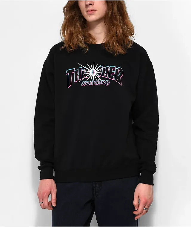 Thrasher crewneck black outlet