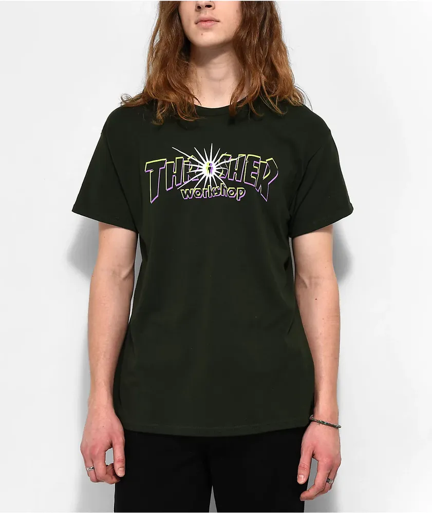 Green thrasher sales shirt