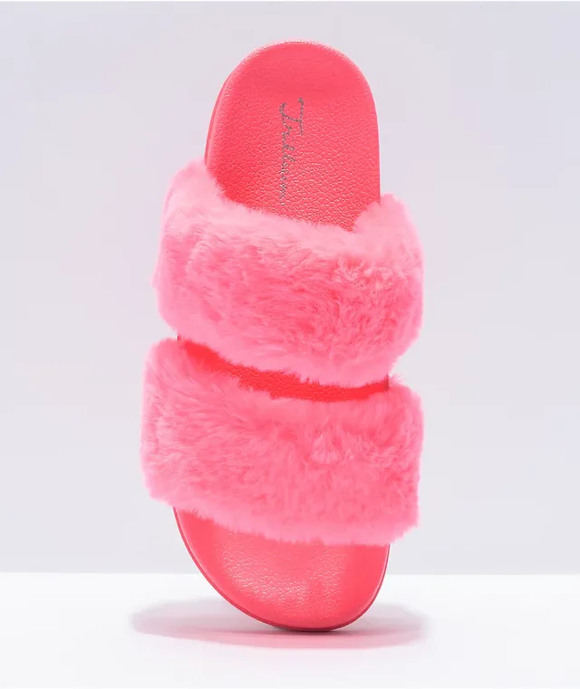 Furry two discount strap slides