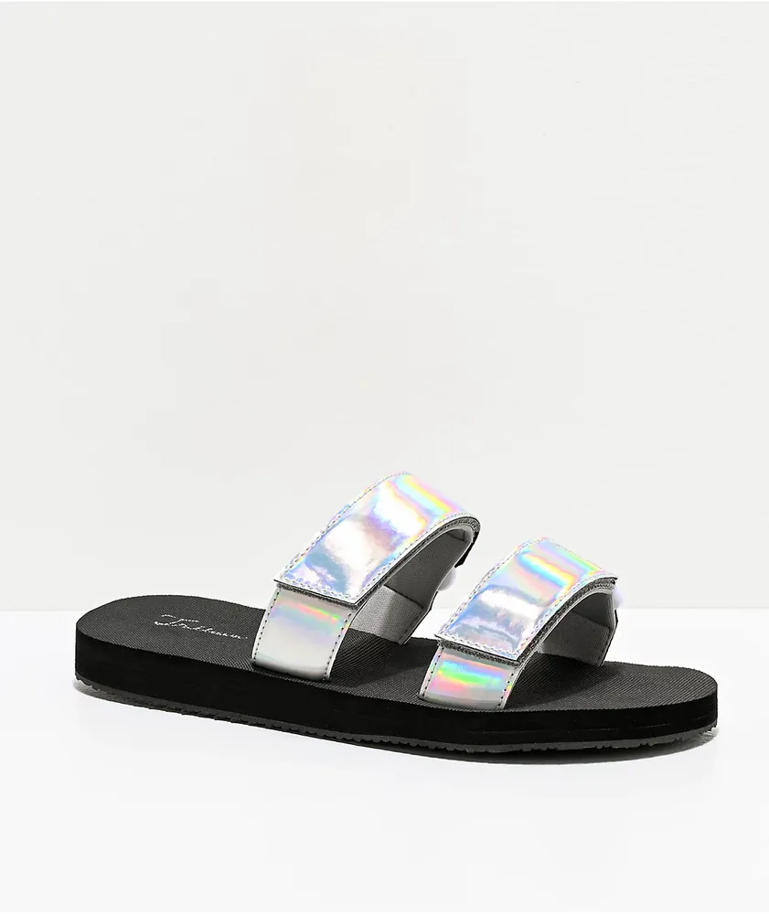 Iridescent slippers outlet