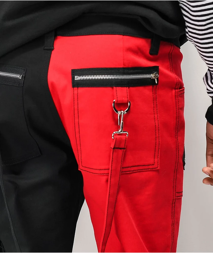 Tripp NYC Split Red & Black Bondage Pants | Mall of America®