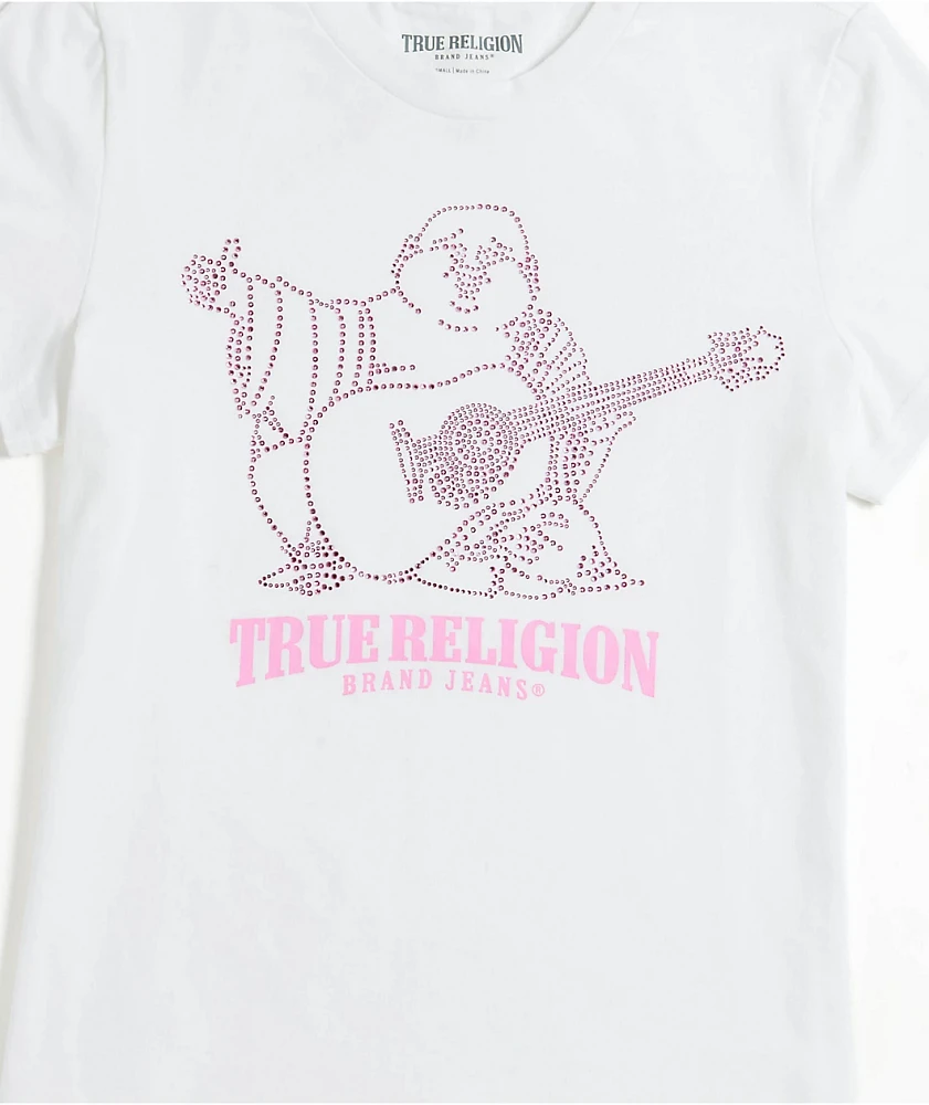 True Religion Crystal Buddha White T-Shirt at Hamilton Place