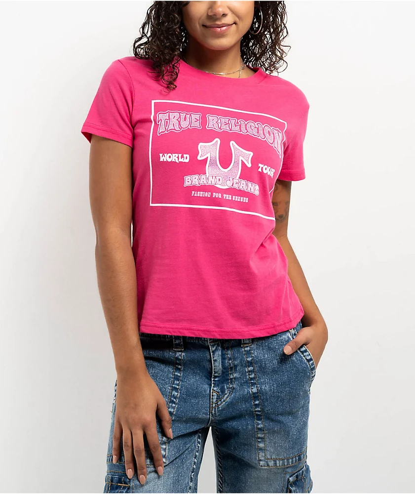 True Religion Crystal Retro Boysenberry T-Shirt at CoolSprings