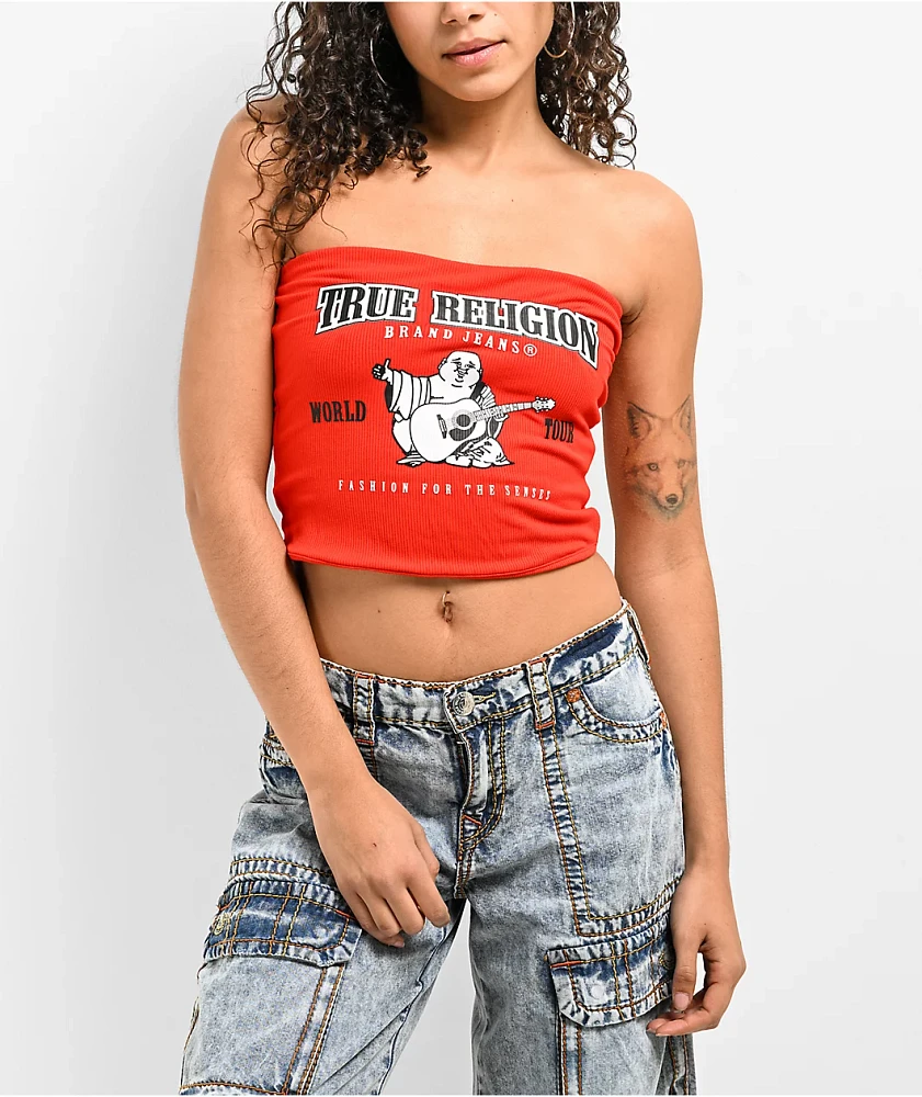 True Religion Heritage Red Tube Top | Arden Fair