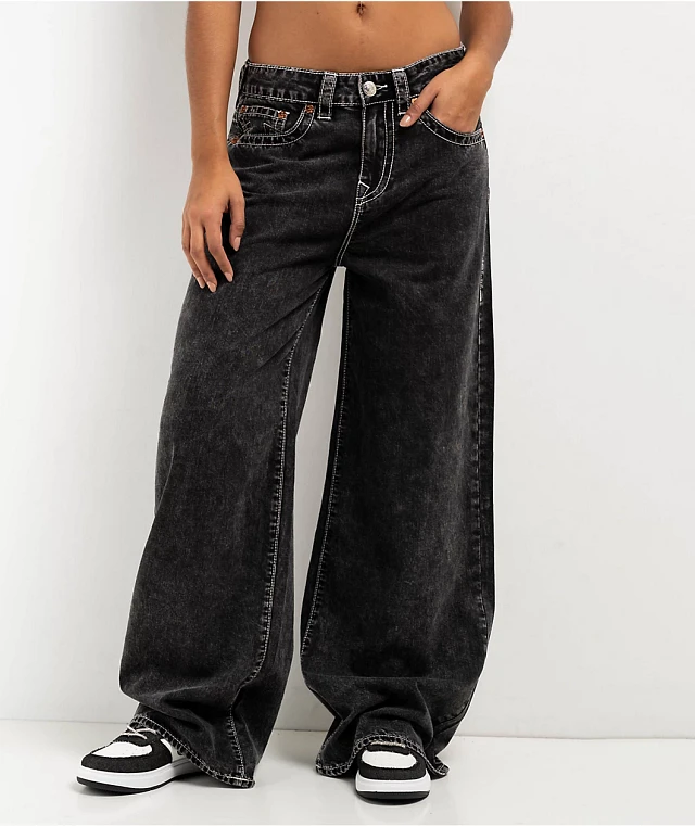 【threetimes】24FW Ruffle baggy jeans Levi's Baggy Dad Jeans - Metaphor Mix – Alice & Wonder