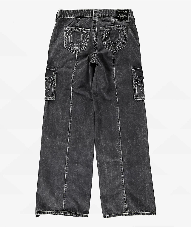 True Religion Jessie Super Baggy Seven Seas Cargo Jeans at
