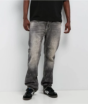 True Religion Ricky Big T Flap Blublack Wash Straight Leg Jeans at