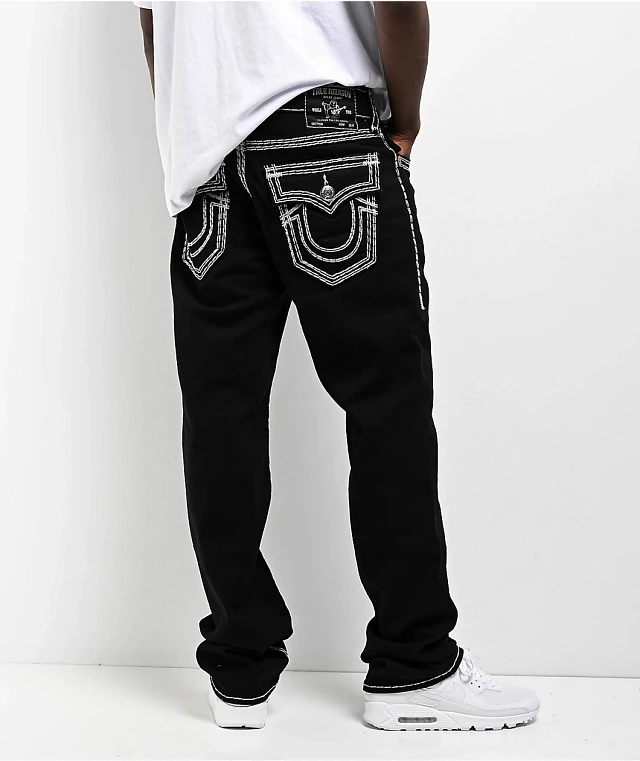 TRUE RELIGION Ricky Super T ジーンズ 31 True Religion Men's Ricky Super T Relaxed Straight Jeans - 107507