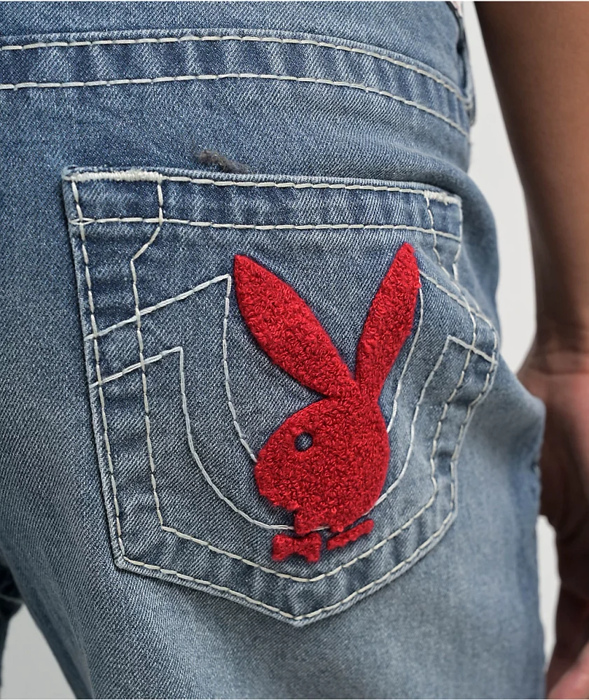 Playboy x True Religion Big T ボビー バギージーンズ TRUE RELIGION X PLAYBOY BOBBI BIG T BAGGY JEAN - Medium Wash