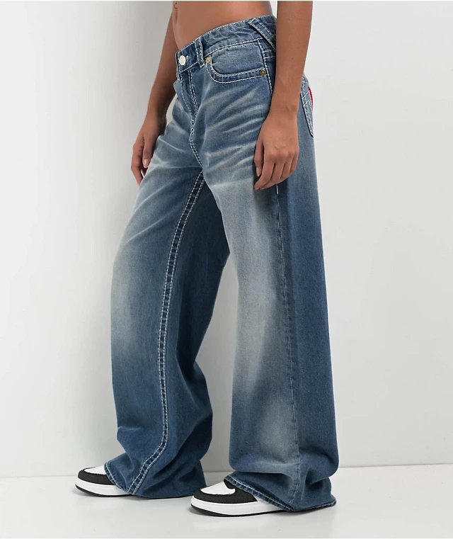 True Religion x Playboy Becca Indigo Upgrade Bootcut Jeans