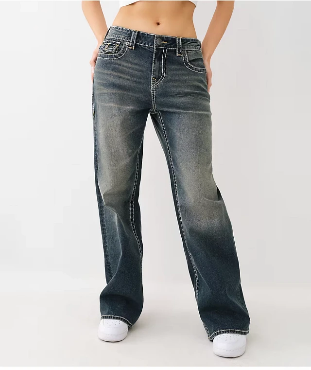 【TRUE RELIGION】★ジーンズ★ BOBBI DETACHABLE BAGGY JEAN BOBBI DETACHABLE BOXER BAGGY JEAN - BLUE RADIANCE | True