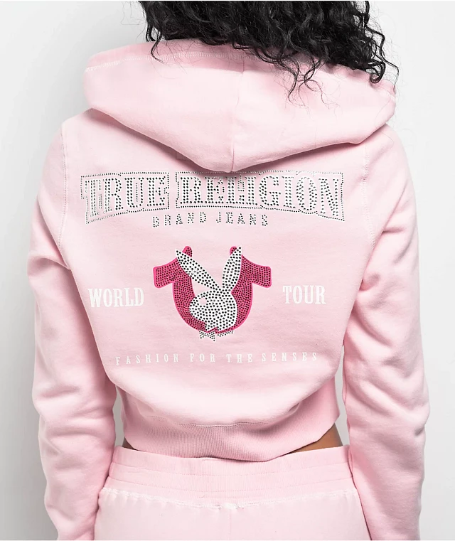 True Religion x Playboy Black Zip Hoodie at CoolSprings