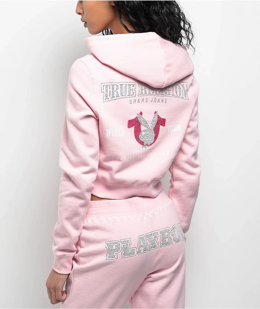 True Religion Nihon Horseshoe T Shirt Pink | Mainline