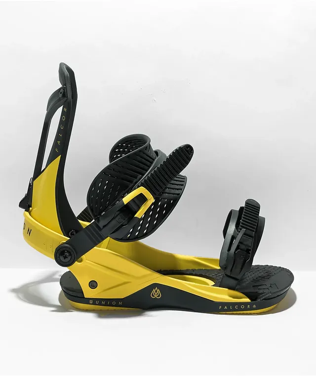 Drake x Man & Wolf Fifty Yellow Snowboard Bindings